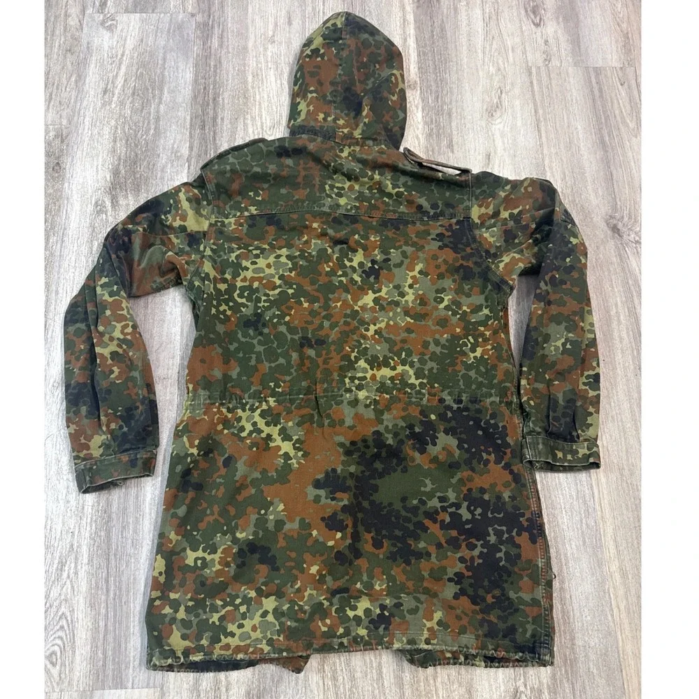 1993 German Army Bundeswehr Flecktarn Field Jacket Parka Hooded Sz 185/95 NATO‎